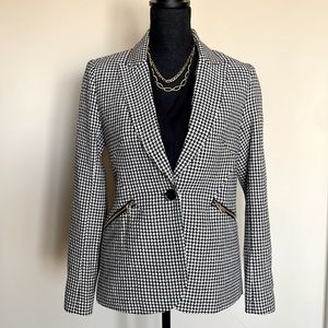 TAHARI houndstooth blazer